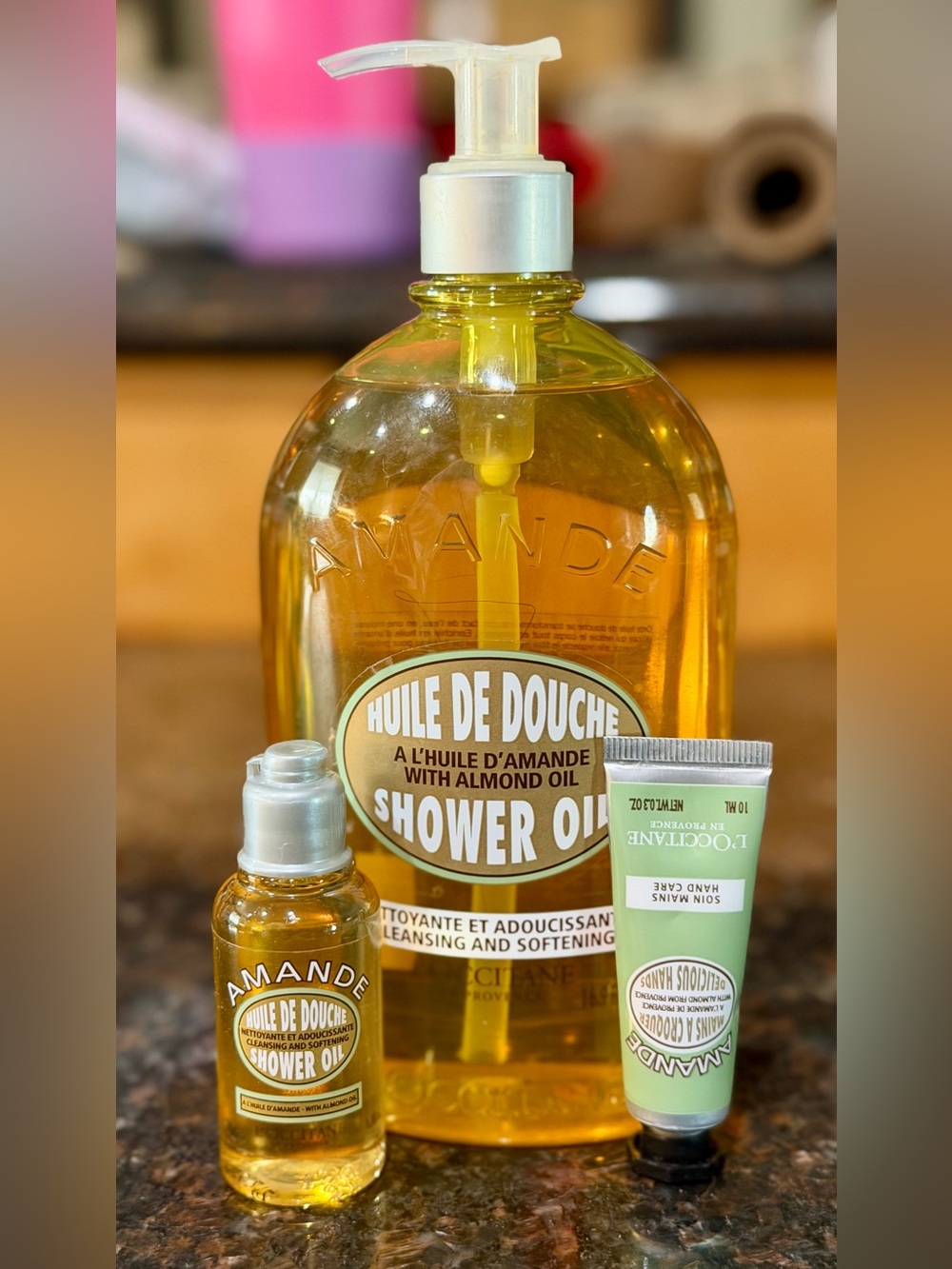 L'OCCITANE Almond Shower Oil Trio set
